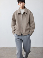 Veste bomber en velours côtelé pour homme, nouvelle collection automne-hiver 2025, épaisse, streetwear, mode décontractée, fermeture éclair, coupe ample