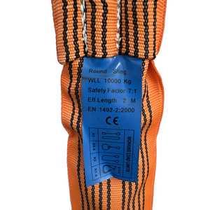 <span class=keywords><strong>10ton</strong></span> 10m/20m高強度ポリエステルラウンドスリングウェビングスリングエンドレスリフティングスリング - Product Image 4