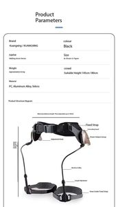 Deambulatore Esoscheletro Pieghevole Portatile per Gambe - Ausilio per Arti Inferiori per Anziani con Emiplegia da Ictus e Allenamento per la Camminata e l'Alpinismo - Product Image 2