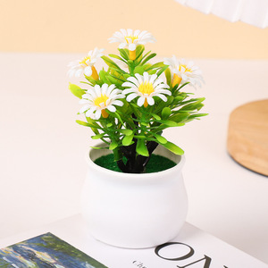 7 <span class=keywords><strong>Mini</strong></span> tournesols artificiels <span class=keywords><strong>en</strong></span> <span class=keywords><strong>pot</strong></span>, ornement de paysage miniature, fleurs artificielles <span class=keywords><strong>en</strong></span> plastique, pièce décorative pour la maison et le bureau - Product Image 5