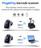 Scanner à plat sans fil USB avec récepteur U-Shield et scanner portable - En stock