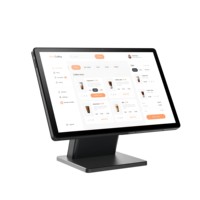 Terminal de caisse tactile résistif à double écran P14 pour usine OEM, machine POS avec Windows 10 et processeur N95