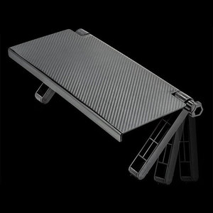 Ayarlanabilir bilgisayar monitörü düz vitrin rafı tutucu ekran Caddy ekran üst raf organizatör montaj için üst raf - Product Image 6
