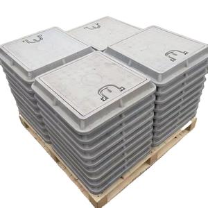 사각 복합 BMC 맨홀 커버 EN124 A15 플라스틱 맨홀 커버 500X500mm BMC 방수 맨홀 커버 - Product Image 5