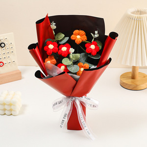 Cadeau personnalisé pour la fête des mères, bouquet de fleurs fait main, cadeau pour la Saint-Valentin, fleur au crochet - Product Image 4