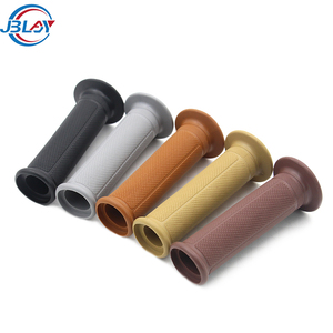 Grosir bagian sepeda motor nyaman Universal 22mm pegangan karet setang Vintage penutup pegangan sepeda motor - Product Image 1
