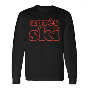 Maglietta a Maniche Lunghe Apres Ski Stile Retrò Abbigliamento per Sport Invernali - Product Image 2