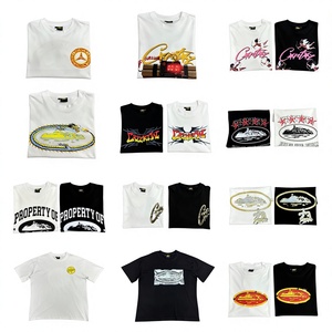 Camiseta de Manga Corta Estilo Urbano Americano, Hip-Hop Europeo/Americano, Unisex, Informal, de Algodón Transpirable, Holgada, 250g - Product Image 2