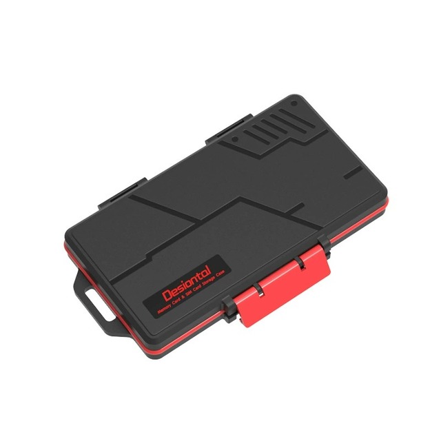 Original Factory Desiontal Waterproof E9 DSLR Memory Card Case Storage Card Box Holder for SD TF SIM Cards