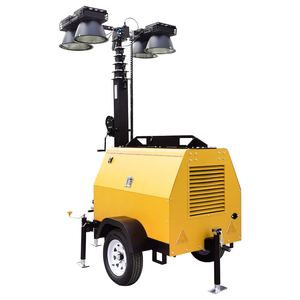 7 Sección 9,5 M Nuevo haluro metálico 4*400W Iluminación de construcción nocturna Tipo de carrito <span class=keywords><strong>Faro</strong></span> de iluminación de elevación móvil para la venta - Product Image 5