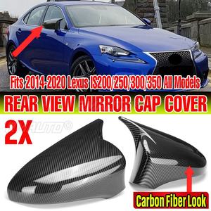 Tutup penutup cermin spion samping mobil, sepasang casing cangkang untuk Lexus IS200 250 300 350 2014-2020 <span class=keywords><strong>M</strong></span> gaya penutup cermin spion - Product Image 1
