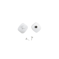 Étiquette antivol RF EAS noire durable Zhongchenchuanglian 48x42mm 8.2MHz pour la prévention des pertes en magasin de mode, personnalisable en OEM.