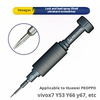X708-1 Kit d'outils de réparation 6 en 1 3D antidérapant, ensemble de tournevis magnétique en acier pour la réparation de téléphones mobiles iPhone et Android