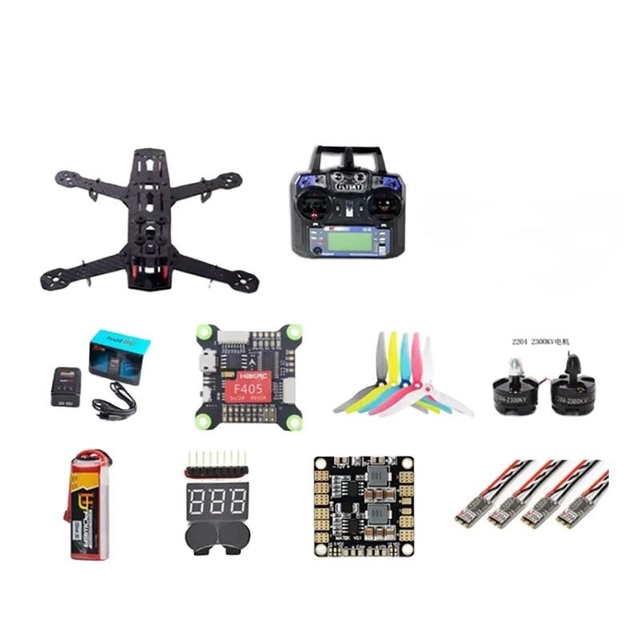 FPV Traverser Kit QAV250 Carbon Fiber Frame 2204 Motor F4 Flight Control Aerial To Hand Fly In Door Set