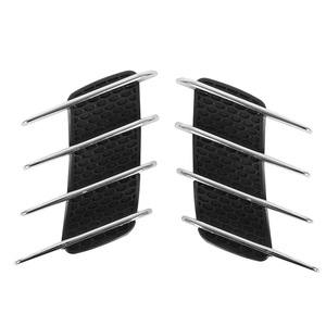 Autocollants décoratifs pour voiture, bandes de garniture de faux aérations, ailettes latérales de capot en plastique adhésif, motif personnalisé - Product Image 2