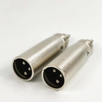 Nouvel adaptateur XLR mâle vers RCA mâle, connecteur XLR 3 broches vers RCA, coque métallique, microphone, amplificateur, mélangeur, équipement audio