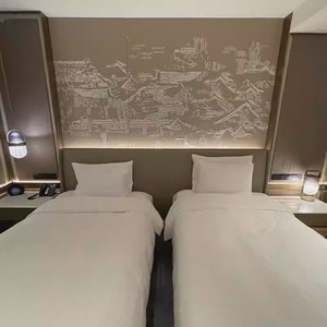 ชุดเฟอร์นิเจอร์ห้องนอนโรงแรมแบบทันสมัยเตียงไม้เตียงคู่เตียงนอนตู้ทีวีอพาร์ทเมนต์ - Product Image 1