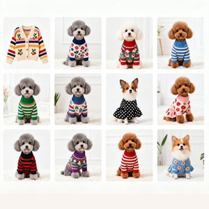 סוודר לחיות מחמד סוודר מותאם אישית חמוד עיצוב פנים מותאם אישית כותנה חורף חם כלב בגדים - Product Image 2