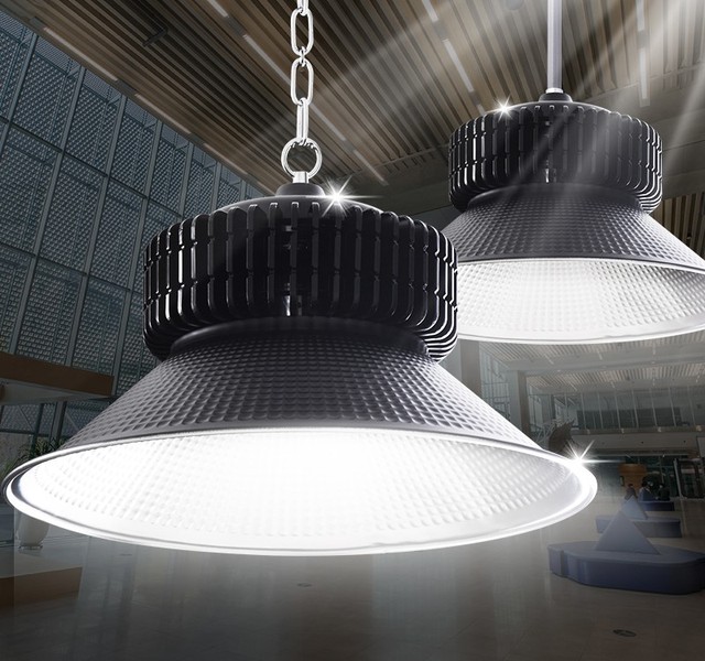 100W 150W 200W 300W 400W Led Industrial Hanging Light 100W Warehouse Led High Bay Light with Lampshade