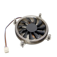 Refroidisseur de processeur ultra-mince en cuivre-aluminium, deux roulements à billes pour radiateur silencieux de qualité industrielle 1700/1200/115X
