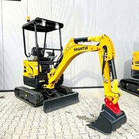 Miniexcavadora Shantui SE17SR de 1.7 Toneladas con Cola Corta, Orugas Retráctiles y Motor Kubota, Máquina Compacta Lista para Usar