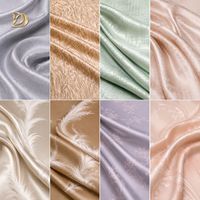 Tissu jacquard personnalisé de 280 cm de large, 50% lyocell, 50% soie de mûrier, pour vêtements de luxe et literie, 50% lyocell, 50% soie de mûrier