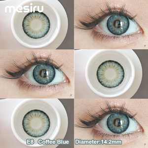 Lentes <span class=keywords><strong>de</strong></span> Contacto <span class=keywords><strong>de</strong></span> Moda con Prescripción, 14.2mm, Empaque Personalizado, Color Azul Marrón, Aspecto Natural, Nuevo Diseño, Gran Venta, En Stock - Product Image 1