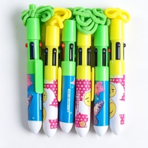 Bolígrafo Publicitario Personalizado 4 en 1 de Alta Calidad con Cuerda de Color, Logotipo Personalizado, 1.0 mm, No Borrable - Product Image 3