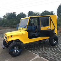 Véhicule tout-terrain 4 places Jeep Sides Buggy électrique pour enfants Quad Mini Buggy Jeep Buggy de sable Jeep entièrement fermé