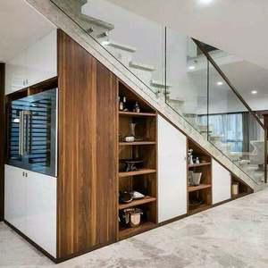 Escalera de Madera de Alta Calidad con Almacenamiento, Escalera Dúplex con Rejilla - Product Image 6