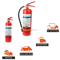 Extincteur portatif de batterie au lithium d'acier inoxydable avec l'agent de mousse de chariot pour la lutte contre l'incendie