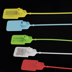 Custom Disposable Eco-Friendly Thickening Plastic <strong>Seal</strong> Lock <strong>Tag</strong> Label for Clothing Shoes Bags-Anti-Theft <strong>Tag</strong> for Garments