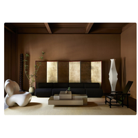 Venta al por mayor de fábrica, revestimiento de pared de cobre, textura de óxido, Panel de cemento suave para decoración de paredes internas y externas