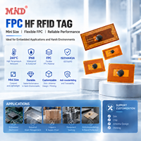 Étiquette NFC FPC Micro Mini 13,56 MHz NTAG 424 DNA anti-métal passive intelligente RFID autocollante
