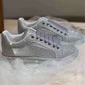 Baskets décontractées sportives respirantes en maille fine Full Diamond 2026 pour l'été - Chaussures à talon épais pour femmes, style marche - Product Image 1