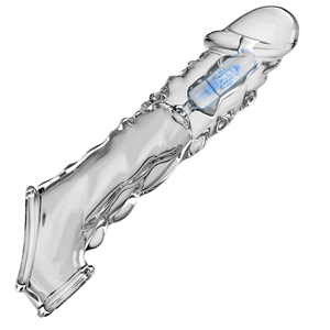 Jouets sexuels réutilisables pour hommes - Manchon vibrant pour pénis avec préservatif en TPE, retard de l'éjaculation et modèle d'agrandissement NSD-1 - Product Image 2