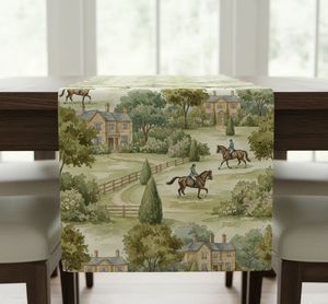 Tela de tapicería moderna con estampado de pino y paisaje de árboles verdes, vendida por yarda, para sofás, sillones y cojines. - Product Image 3