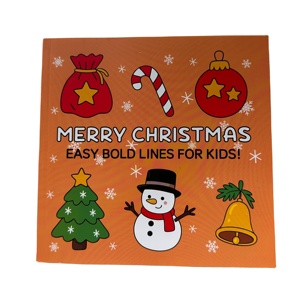 Cuadernos para Colorear Personalizados con Encuadernación Laminada, para Adultos y Niños, 40 Hojas de Papel, Libro Educativo de Pintura Navideña para Niños - Product Image 3