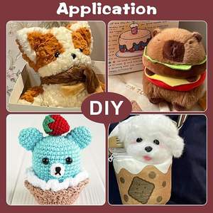 מילוי סיבים פרימיום פוליאסטר, סיבים בעלי עמידות גבוהה, מלית עבור בעלי חיים סרוג, מילוי מלאכה למיחזור (60 גרם/2.1 עוז) - Product Image 6