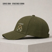 Casquette de baseball à 6 panneaux en toile imprimée, réglable, avec broderie personnalisée, style sport américain