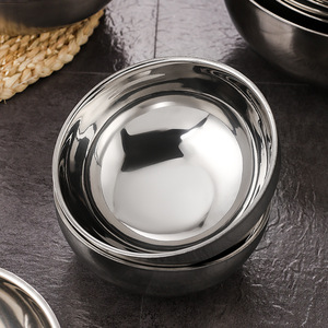 Stainless Steel Bowl Double Walled Thickened Heat Insulating Soup Bowl For Home Child Adult Use - Product Image 4