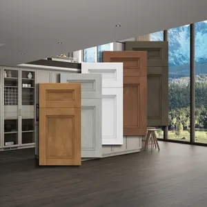 Dinding & laci dasar lemari dapur set lengkap-lemari kayu lapis-gaya US pemasok grosir harga murah dari Vietnam