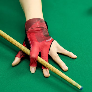 Guantes de Billar Abiertos al por Mayor, Ajustables, de Poliéster, Portátiles, Ligeros, Reutilizables, Accesorios de Entrenamiento - Product Image 1