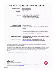 Doorpuls Design moderne pour ferme-porte automatique à usage intensif <span class=keywords><strong>en</strong></span> alliage d'aluminium ferme-porte automatique à fermeture automatique UL coupe-feu - Product Image 4