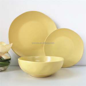 Juego de <span class=keywords><strong>vajilla</strong></span> de cerámica con esmalte, juego de <span class=keywords><strong>vajilla</strong></span> de cerámica de porcelana, <span class=keywords><strong>18</strong></span> <span class=keywords><strong>piezas</strong></span> - Product Image 3