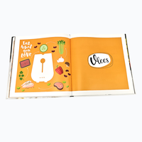 Mencetak Buku Masak Ramah Lingkungan dengan Kertas Offset, Jilid Hardcover dengan Jahitan Smythe, dan Pencetakan Flexografi.