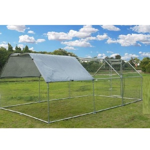 Cages à volailles portables de haute qualité, très vendues, pour lapins, canards, poulets de chair, cages commerciales avec toit en forme de spire/plat - Product Image 6