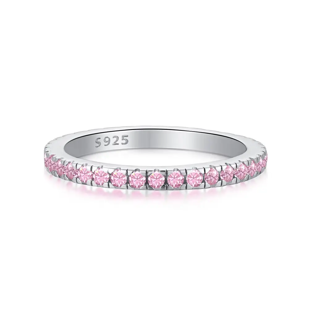 Großhandel Sterling Silber Ring Single Eternity Ringe Schmuck für Frauen