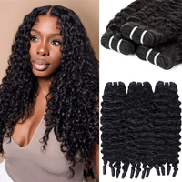 Extensions de cheveux humains bouclés birmans, cuticules alignées, double trame, boucles profondes et rebondissantes, vente en gros