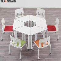 Chaise de formation GUANGWEI moderne, durable, ergonomique et empilable pour salle de classe, bureau, conférence, usage domestique et salle de réunion